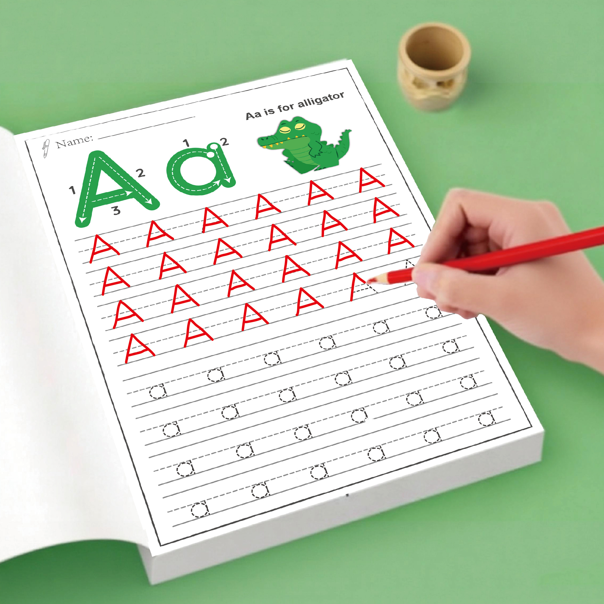 childrens handwriting practice book copybook workbook for preschoolers learning to write pen control training aid suitable for home and school use