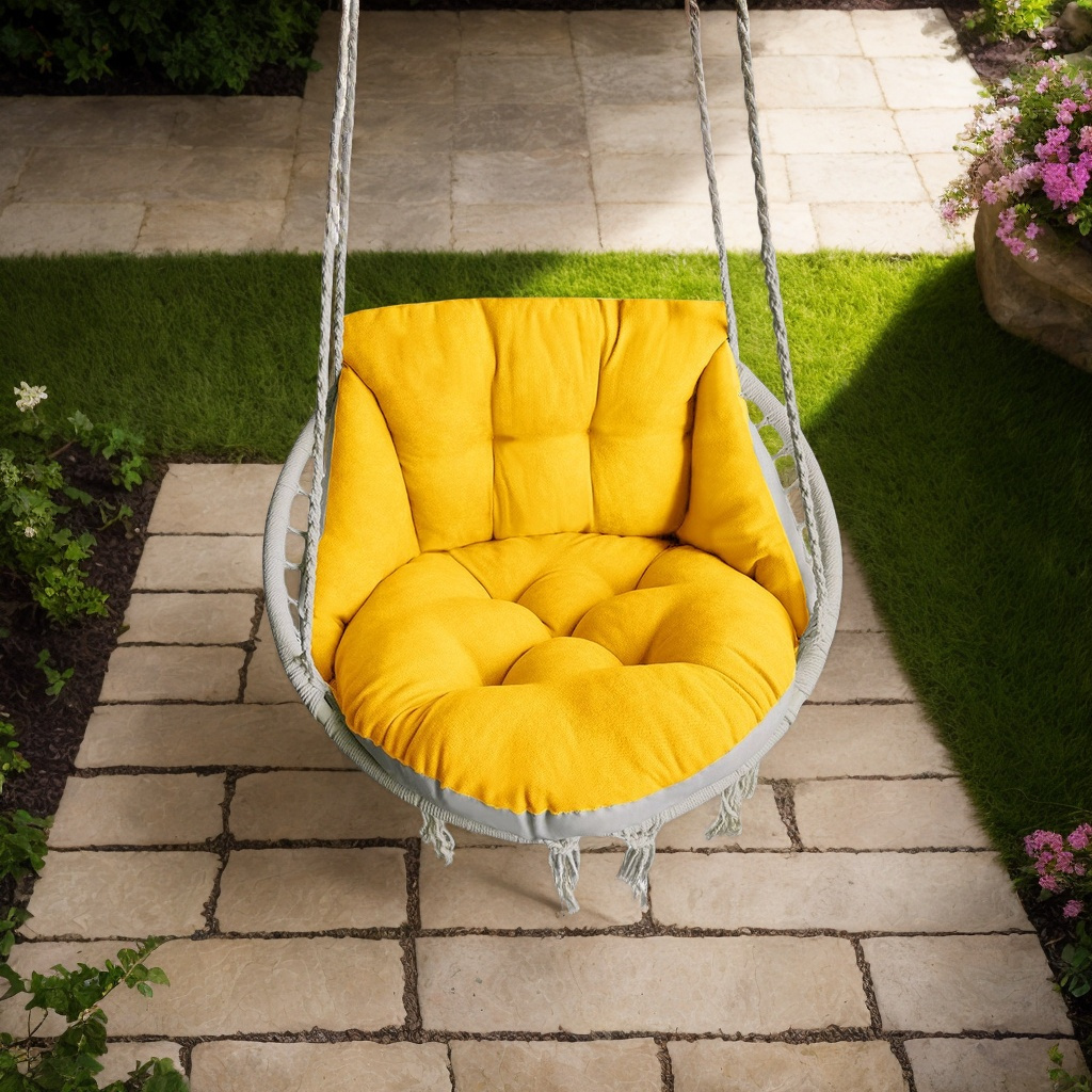 Swing Yellow Outdoor Chair Cushions Swing Chair Cushion Pad