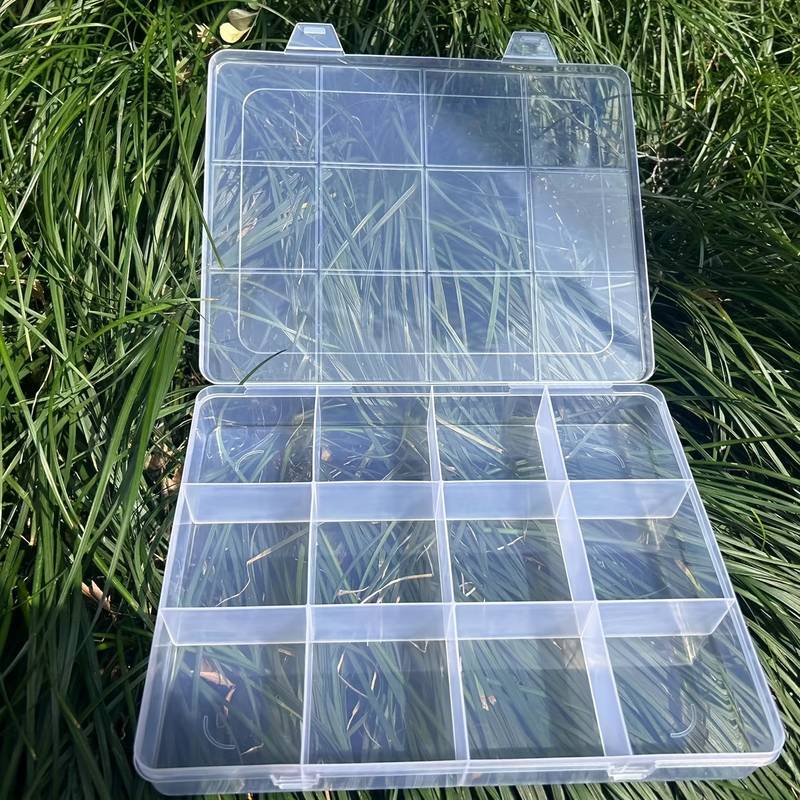 TEMU 4-pack Storage Box Set: With Fixed Compartments - Perfect For Organizing Jewelry, Craft Supplies, Beads, And Handmade Items. A Durable Storage