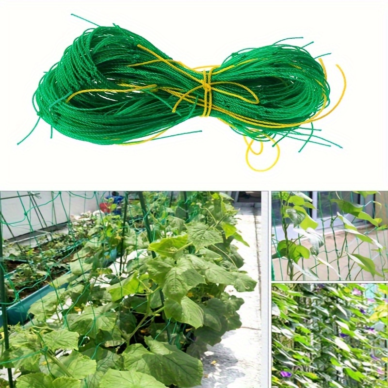 2-pack Heavy-duty Pvc Garden Rattan Frame Net-durable Support For Climbing Plants, Flowers And Vegetables, , Weather Resistant