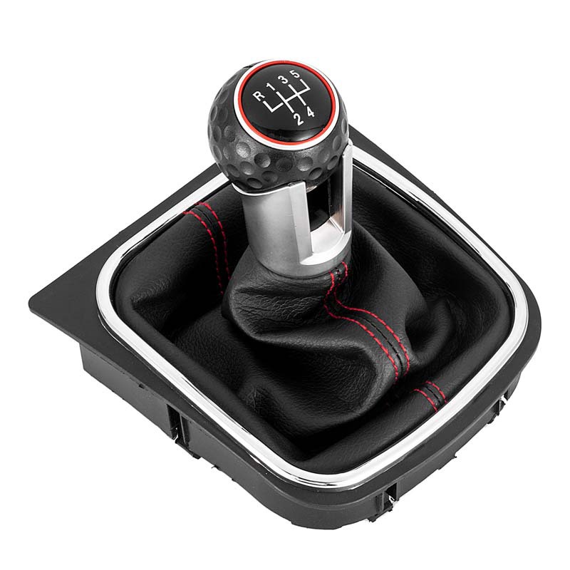 TEMU Gear Shift Knob And Dust Cover For Vw Golf 5 6 Car Gear Lever Shifter Handle Interior Replacement Parts