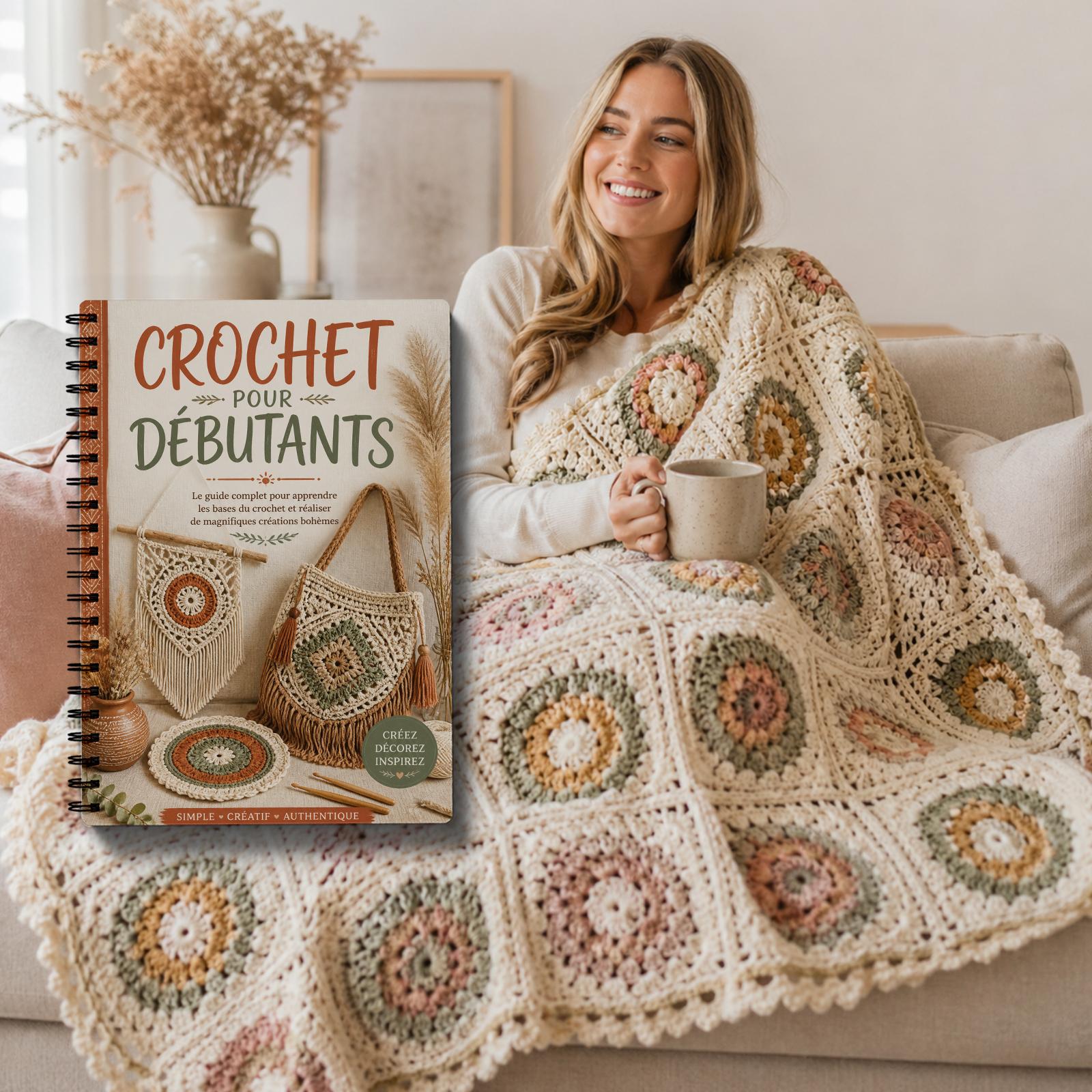 TEMU Carnet de crochet pour débutants avec exercices par , leçons de langue française et modèles d'artisanat en laine - Journal de des compétences