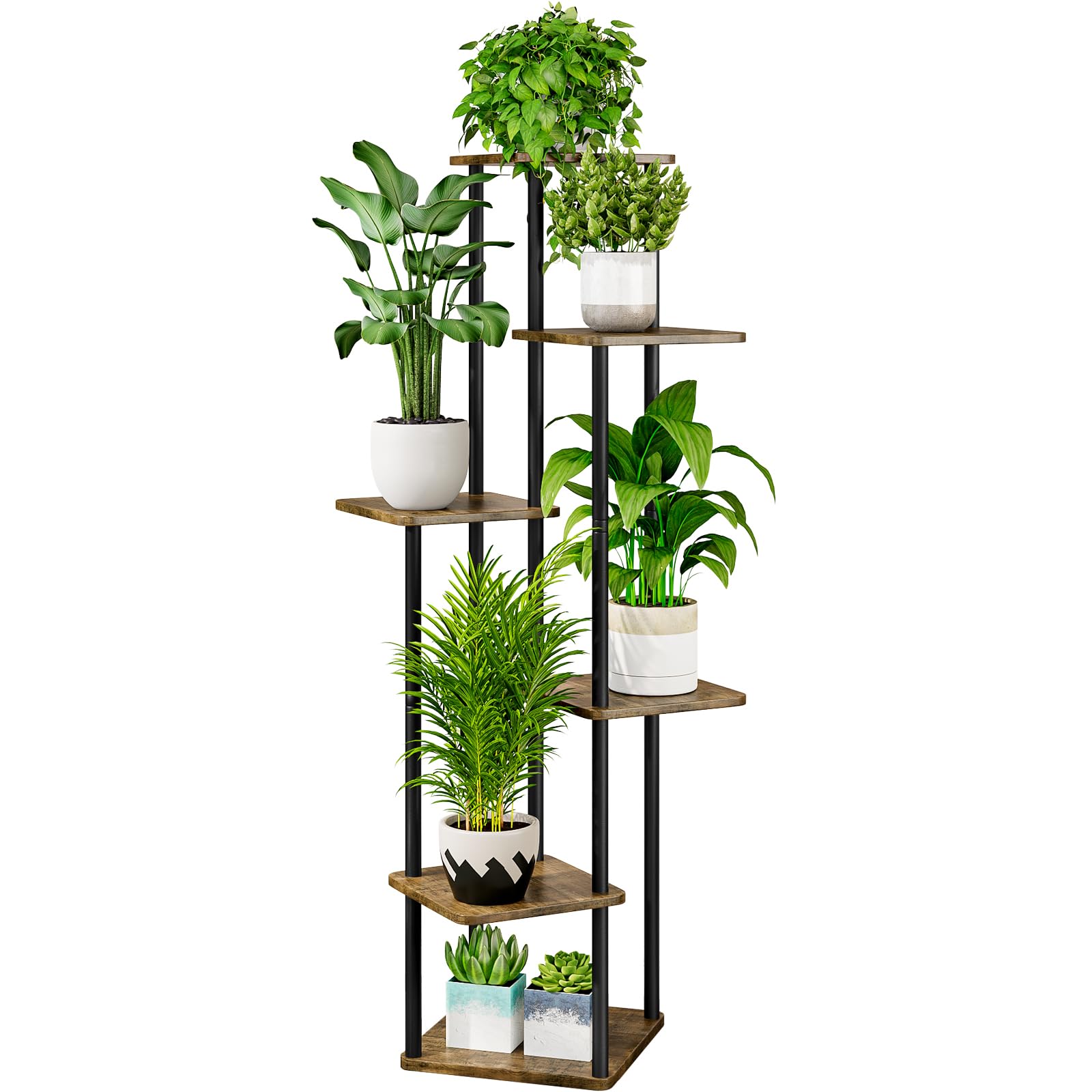 metal tall 6 tier plant stand indoor outdoor upgrade tiered - Temu