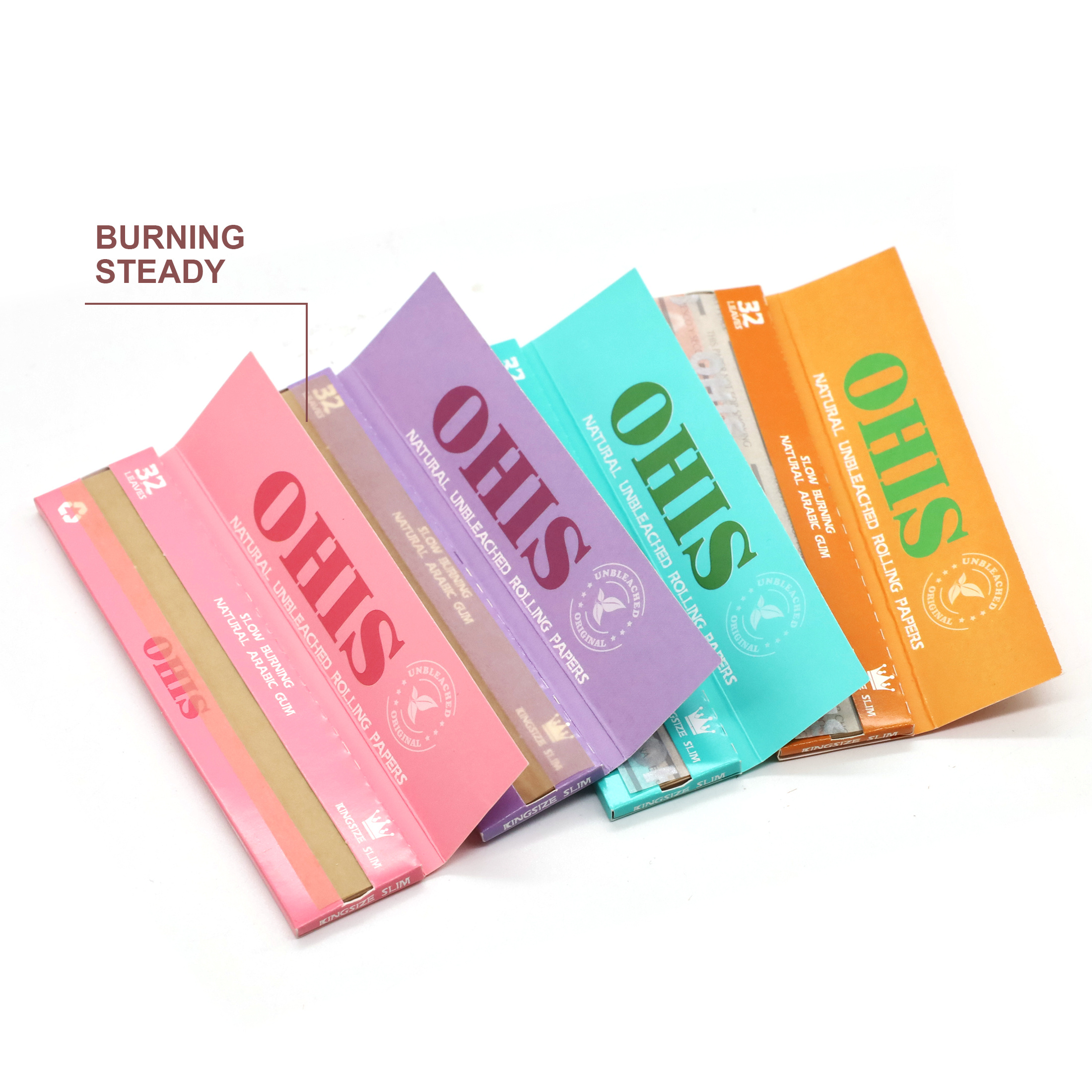 cigarette paper material 110mm single layer cigarette paper in 12 colors