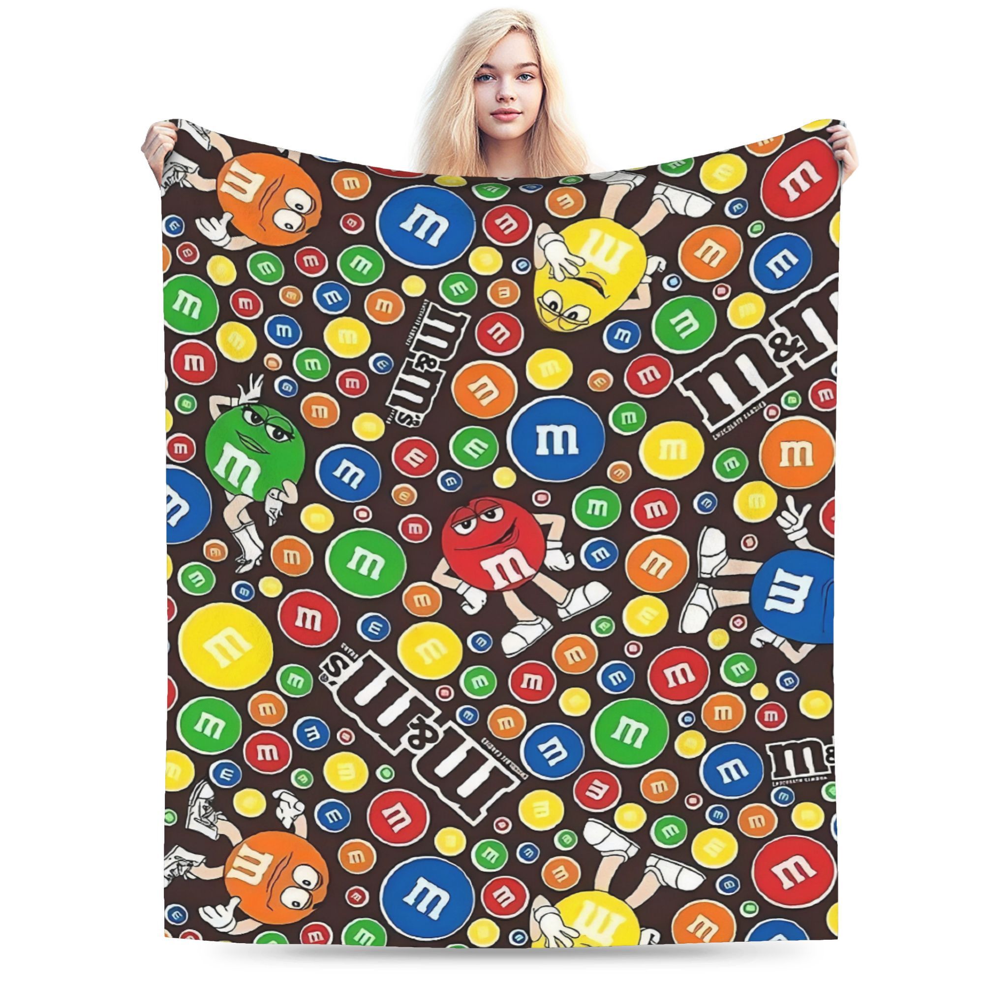 

M&m's Blanket - For Bed, Sofa, Camping & | & Blanket | , Christmas &