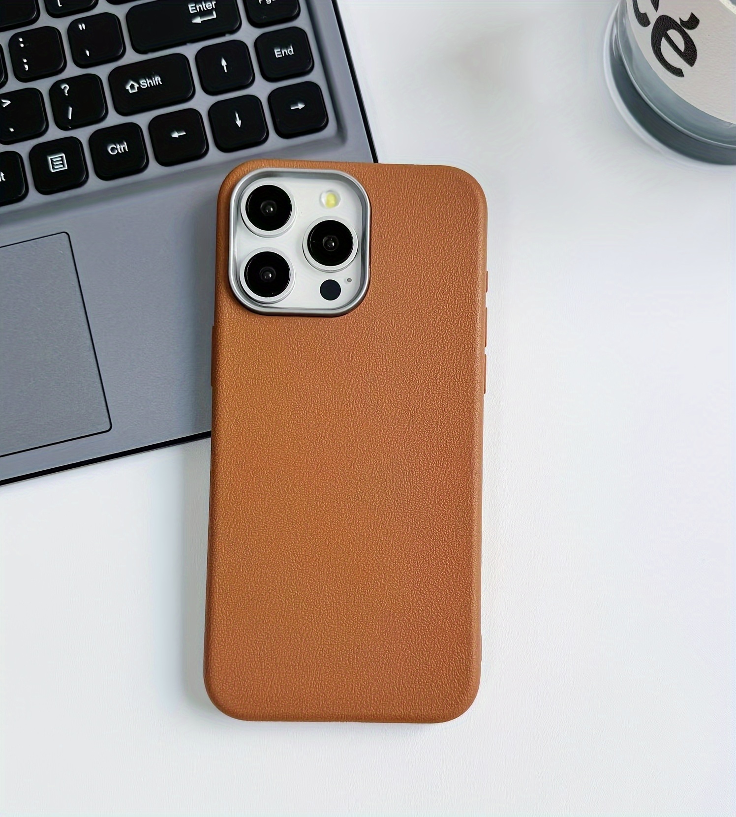 Faux Leather Shell Photo Frame