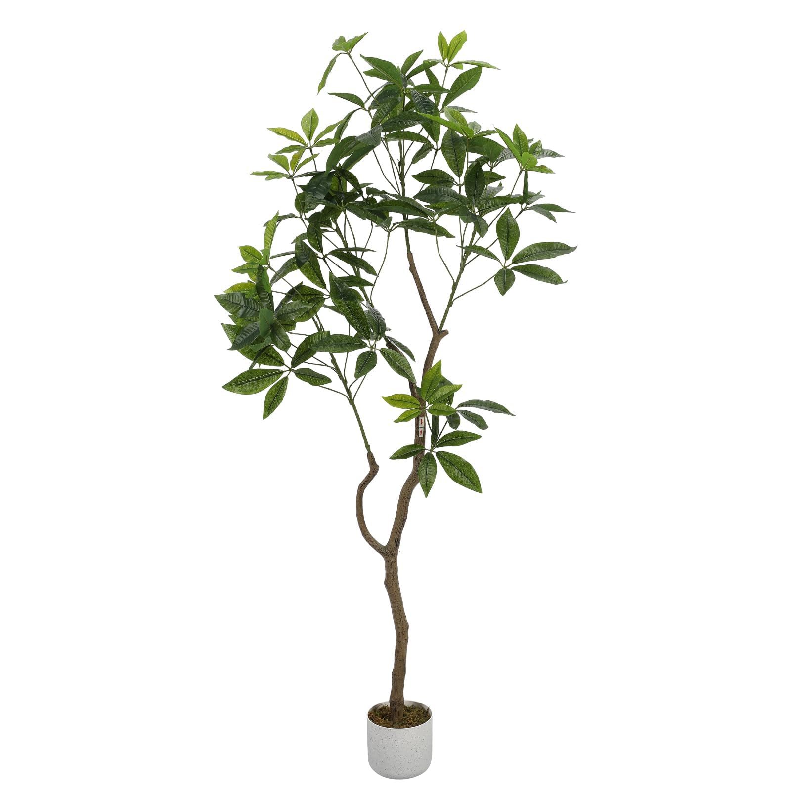 Image of Potted Artificial , 160cm Tall Fake Floor Plant With Realistic Leaves & Textured Trunks, Low-maintenance Decorative Faux Greenery For Home, Office, Living Room, Bedroom & Patio Indoor Outdoor Decor