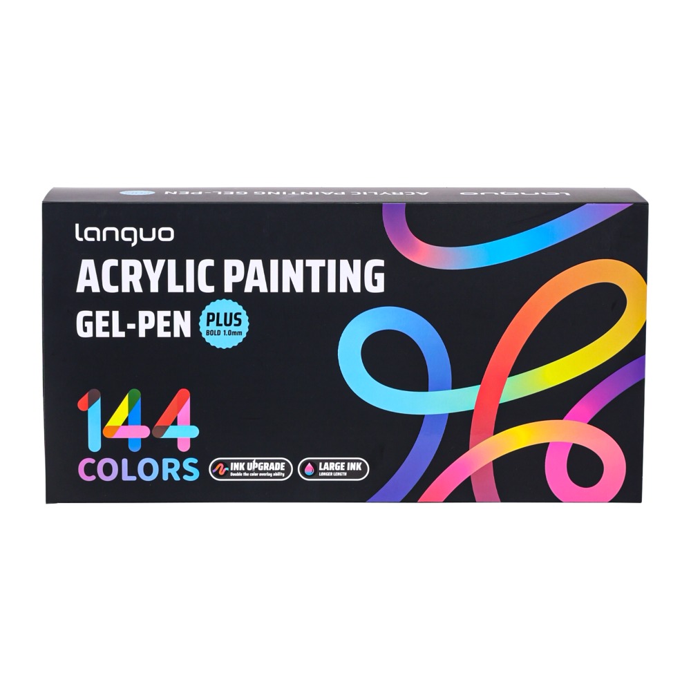 Languo 144 Gel Pen Gift Box | Drawing//handmade Exquisite Set ( For Relatives, /colleagues), Professional Use For Painting And Art