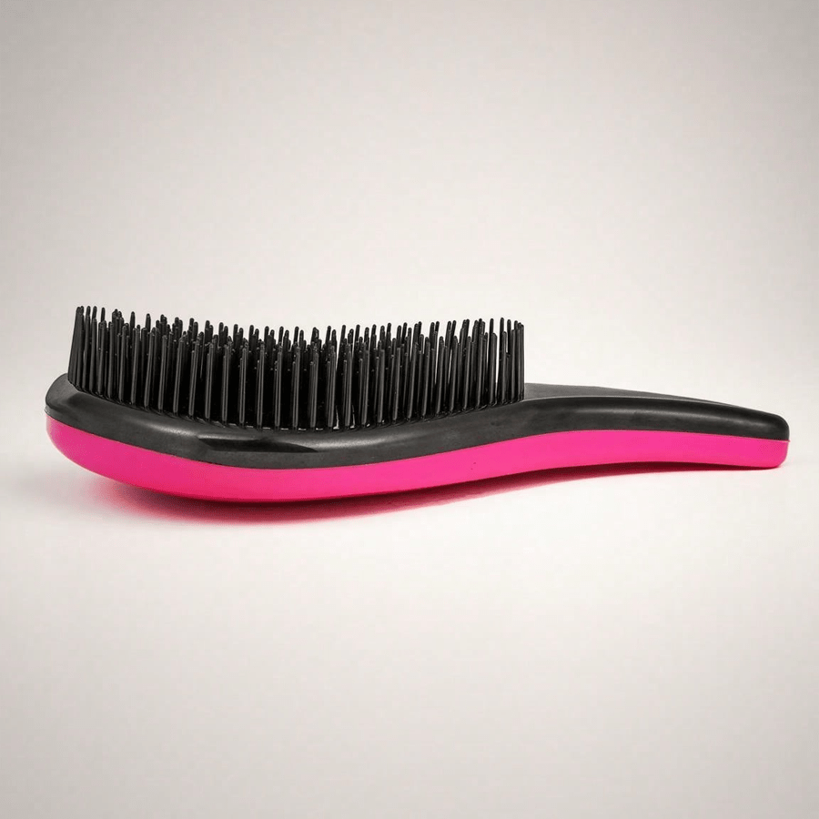 1 Cepillo Desenredante para el Cabello - Alisa el Cabello Enredado - El Mejor Peine para Hombres y Mujeres - Apto para Cabello Seco y Húmedo, Accesorio de Viaje Esencial, Herramienta de Estilismo, Cuidado del Cabello, Diseño de Mango Elegante, Cerdas de Plástico Duraderas