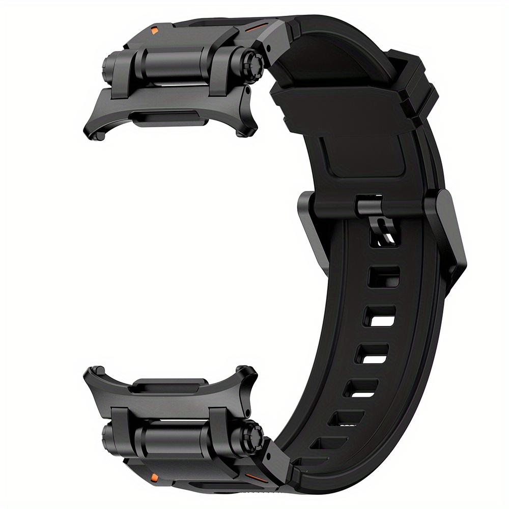 Rubber Men Sports Band For Galaxy Watch Ultra 2025 Ultra 47mm Stainless Steel Strap For Ultra 47mm Galaxy Ultra 2025 Bracelet