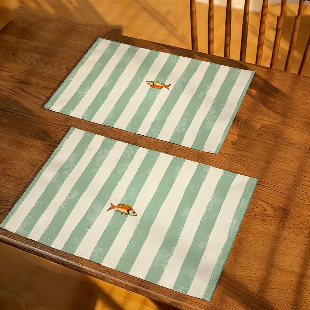 4er Set Flache Platzsets Im Fisch Design Für Den Esstisch_voghion.com