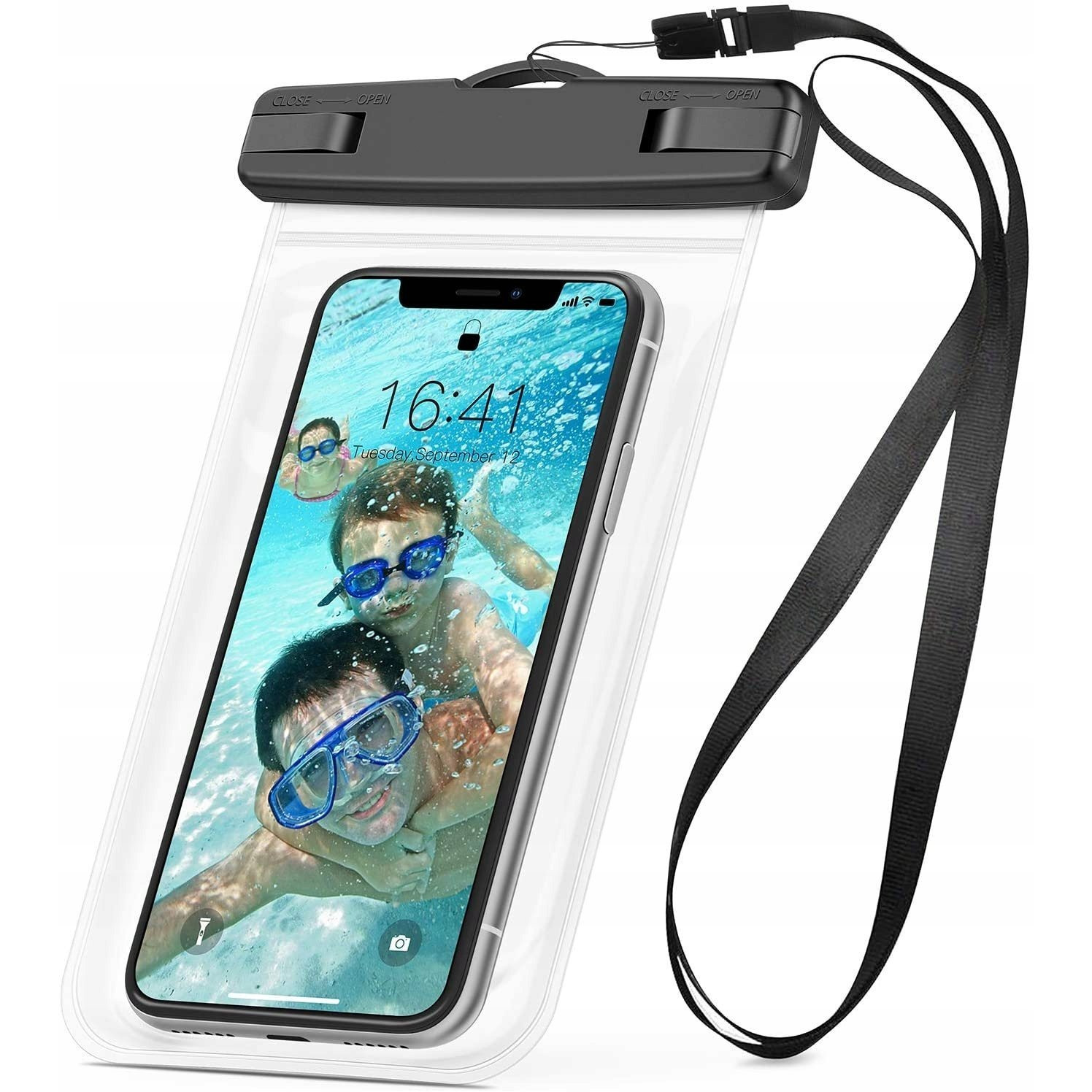 TEMU Mobile Phone Pouch, Transparent Floating Dry Bag, With Lanyard, Closure Phone Case, Suitable For Swimming, Beach, Kayaking Travel, Touch Screen