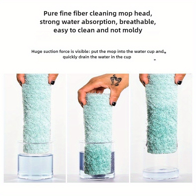 versatile microfiber flat mop with adjustable handle   hardwood tile glass cleaning wet and dry use details 6