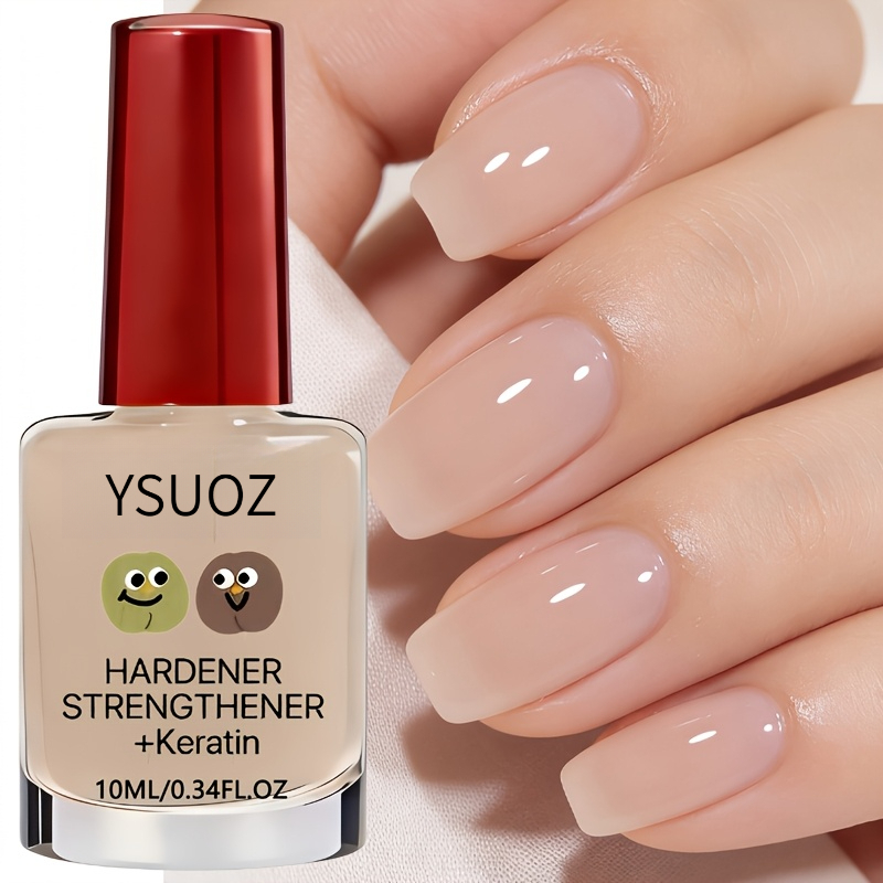 TEMU Transparent Jelly Nail Hardener Suitable For Weak & Nails - Quick-dry Formula, No / Required, Instant Nail Strengthener For & Toenails, For Use