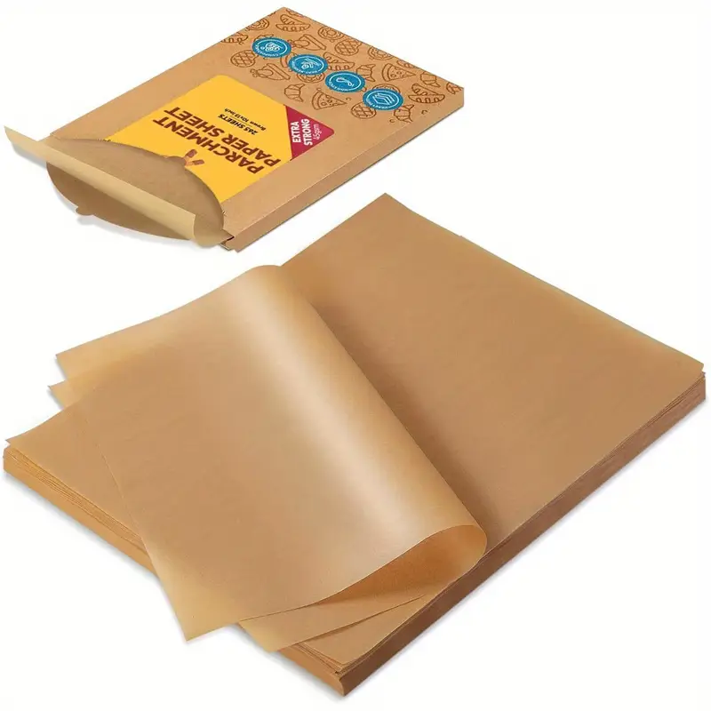 265 sheet heavy duty unbleached baking paper non stick oil proof pre cut large 10x15 inch sheets for pizza bread cakes pastries dumplings kitchens steaming cooking wrap Product details 5