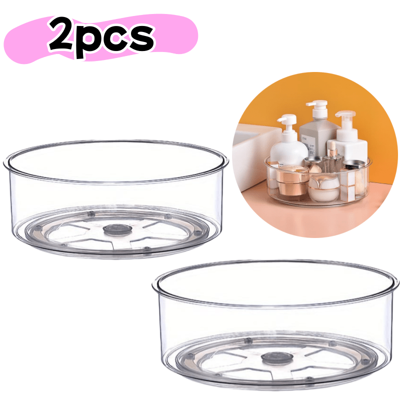 Lot De 2 Plateaux Tournants En Bois D'acacia Pour Organisation De Cuisine Et Garde-manger | Livraison Gratuite Sur Les Articles Expédiés Par