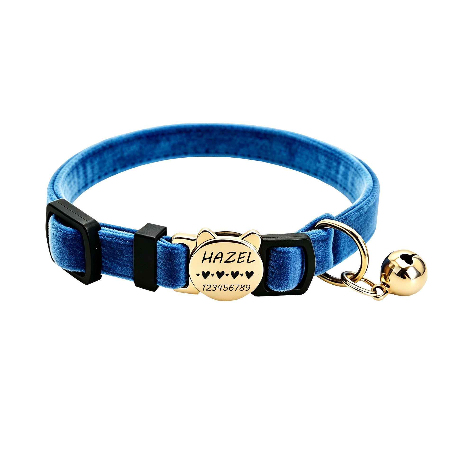 TEMU 1pc Custom Engravable Cat Collar & Name/initials - Suitable For Kittens, Adult Cats, Puppies, Collar For Tags, Anti-loss Buckle For Daily