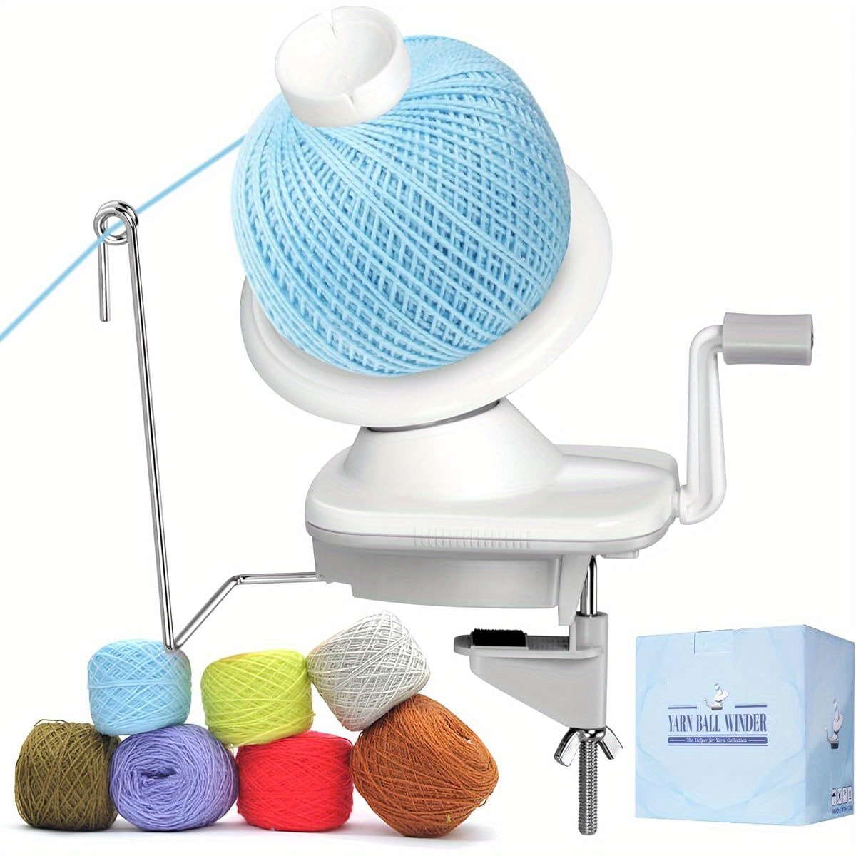 ALHEKA Yarn Winder – Yarn Ball Winder & Spinner For Crocheting And Knitting 4oz, The Yarn Helper For Knitting Enthusiast