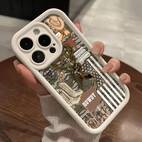 phone case for iphone 16 pro max 15 plus 14 11 xr xs western inspired art shockproof soft silicone cover