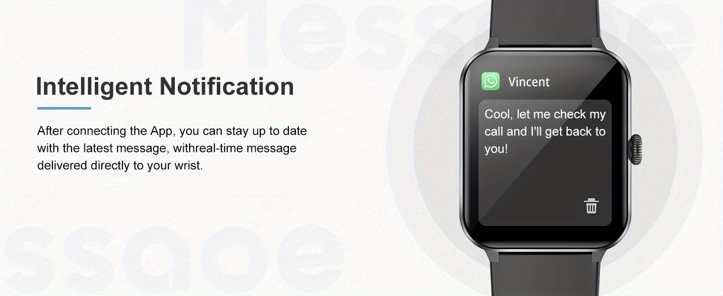 Montre Connectée Pliwier pour Hommes Femmes | Répondre/Passer des Appels, Montre de Fitness 1.85