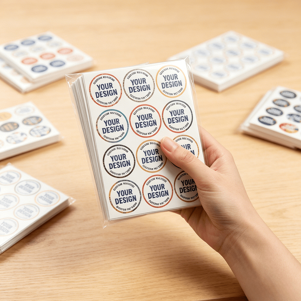TEMU Customizable Personalized Stickers, 3/4/5/6/7/8/9/10cm Custom Label Stickers. Suitable For Various Occasions, Supports Custom Photos, Images,
