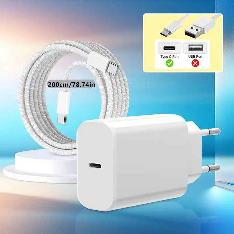 usb c charger 15/16 cable type c power adapter Temu United Arab