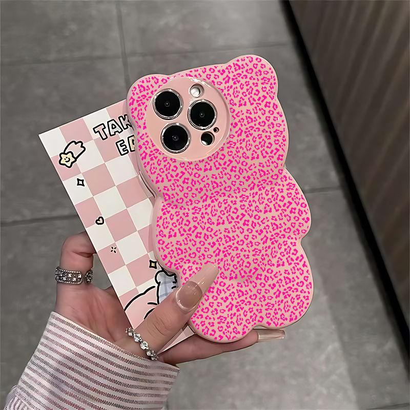 TEMU Phone Case: Cute Solid Color 3d Bear Phone Case, Shockproof Soft Case For Iphone 16 Pro Max, Iphone 15, Iphone 14 & Iphone 13 (women's Style) |