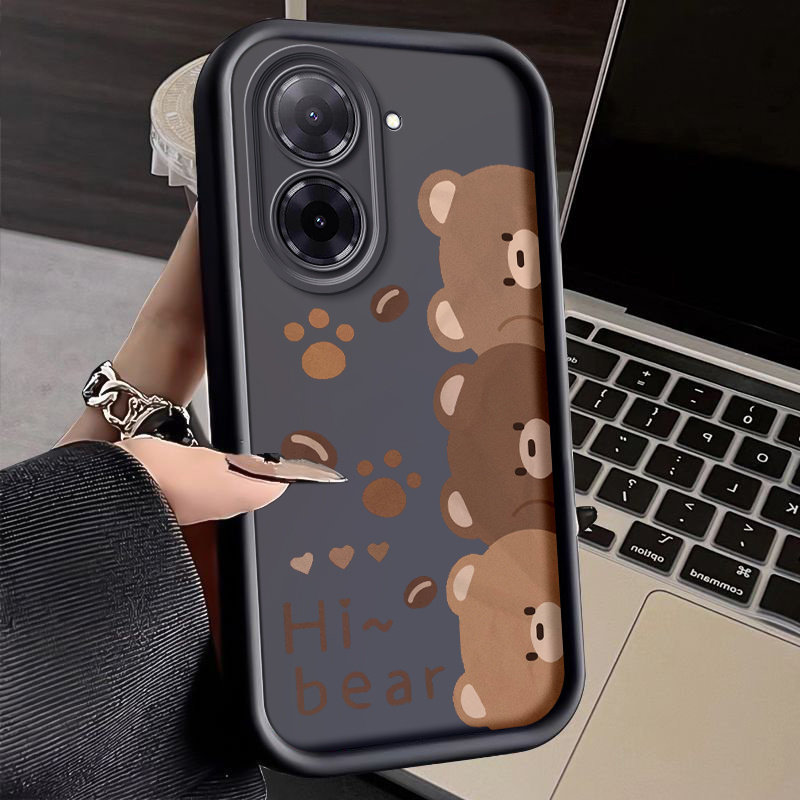 TEMU Funda para teléfono - para Redmi A5 4G, funda suave a prueba de golpes con diseño de oso