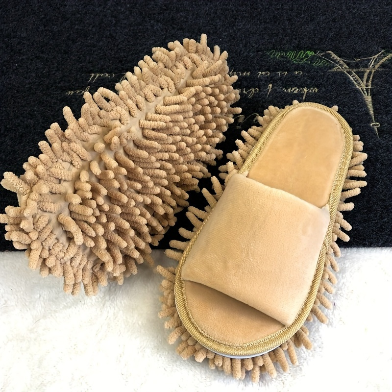 TEMU 1 Double Detachable Lazy Mop Slippers(free Size), Cleaning Supplies, Cleaning Tools, Bathroom Supplies,