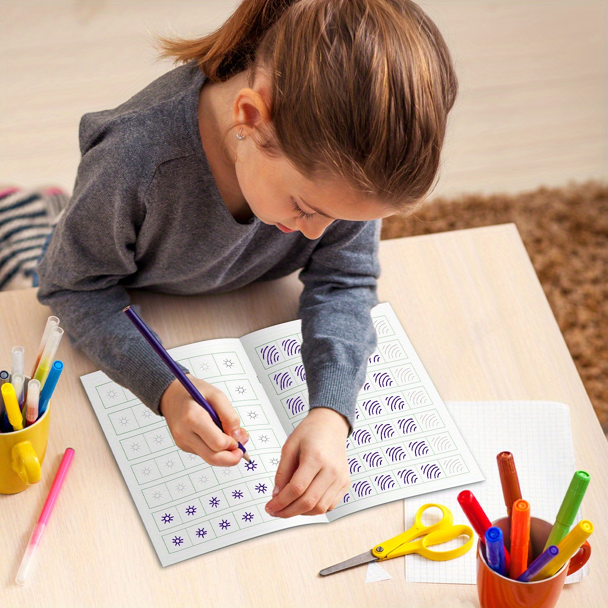 Pen Control Workbook for Kids: Fun Tracing Practice to Improve Handwriting Fluency and Hand-Eye Coordination
