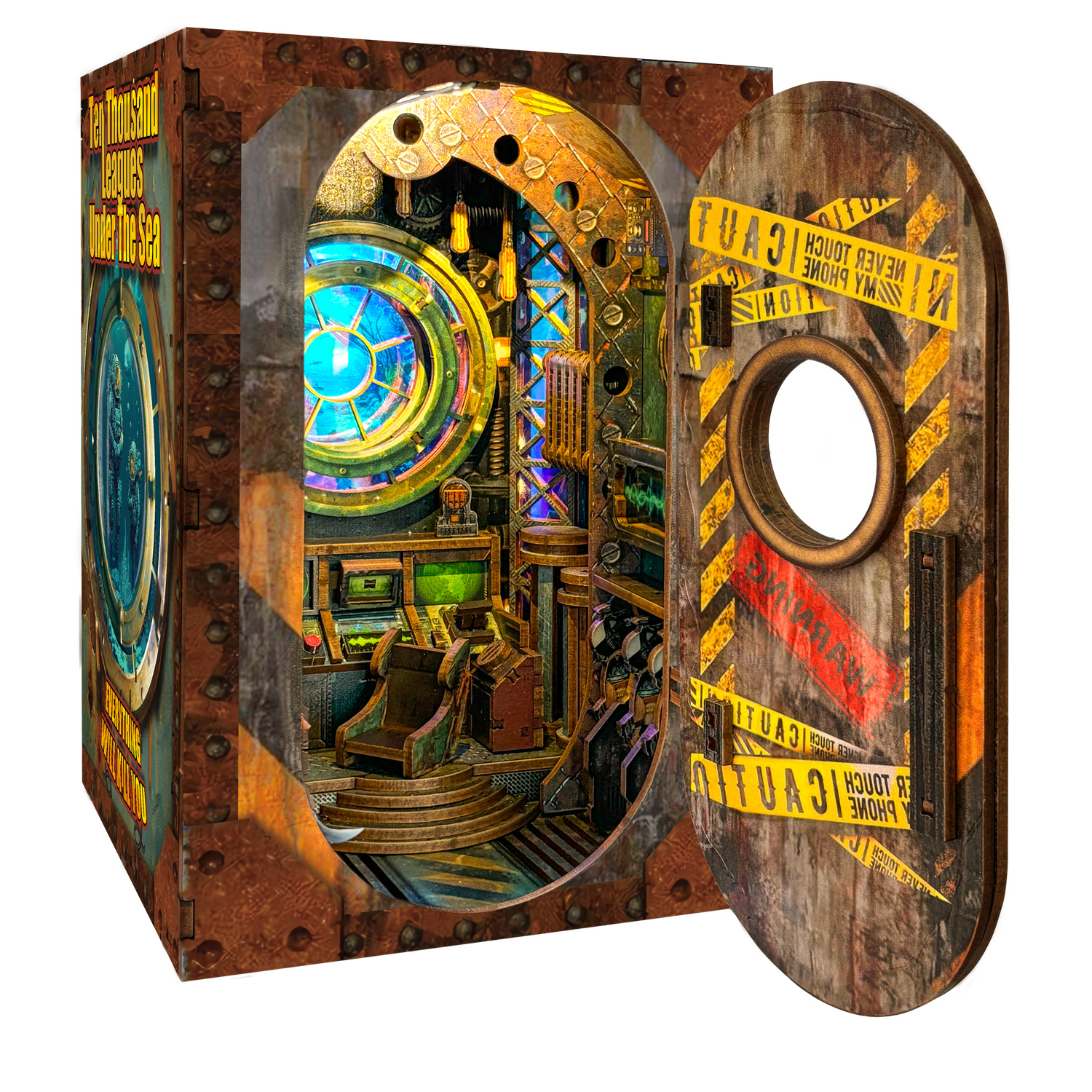 

Diy 3d Wooden Puzzle Bookends - Underwater Adventure Themed Desktop Decor, Perfect Birthday Gift For , Underwater Decorations, Wooden Puzzle, 10,000 Leagues