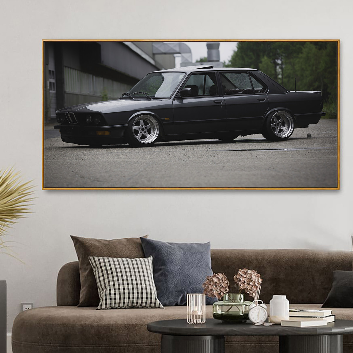 TEMU 2d Flat, 2d Flat, [2d Flat] 1pc Canvas Wall Art, Cool And Sports Car Image, Home Decoration, Gift For , Family, Art For Living Room, Bedroom,