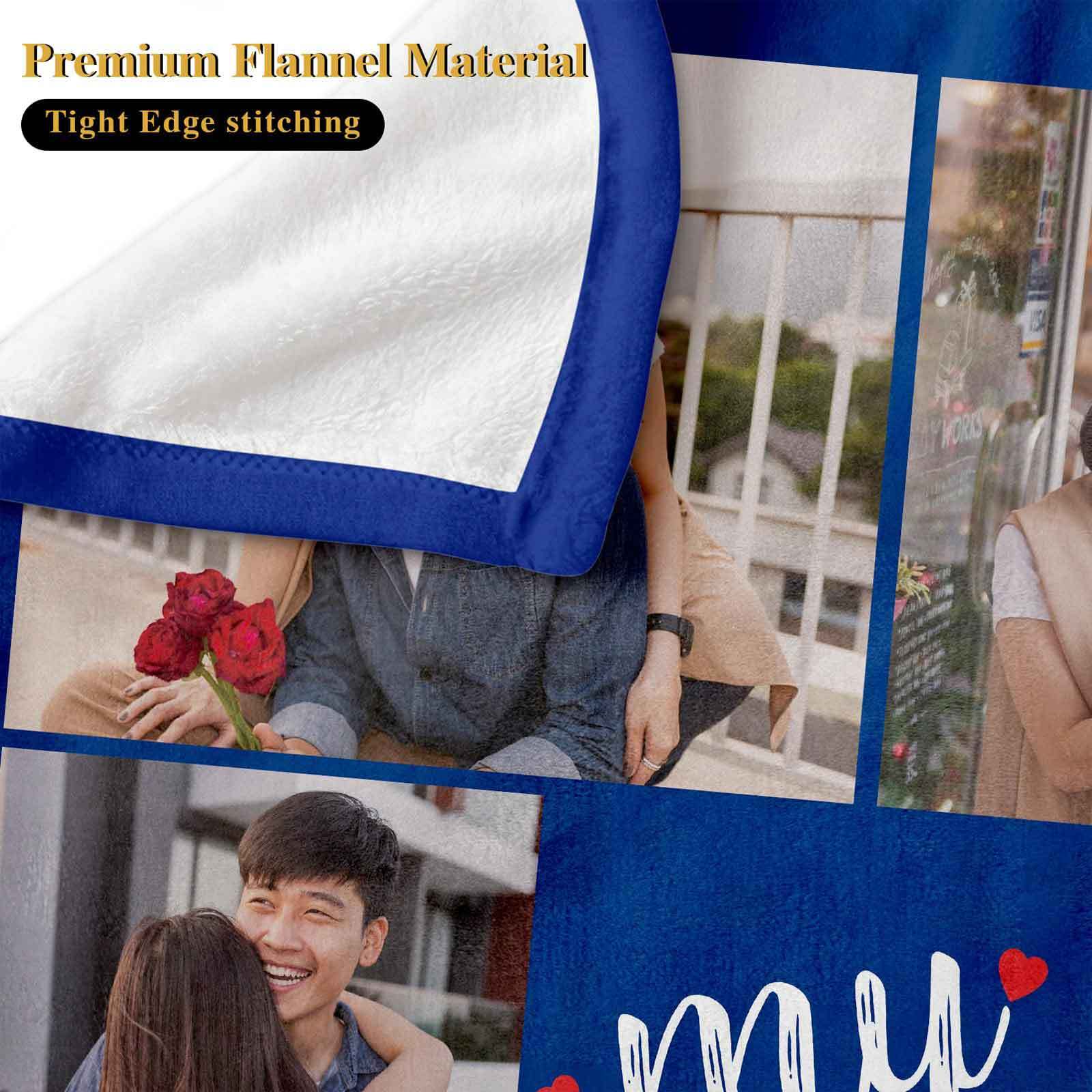 Custom Couple Blanket with Photos