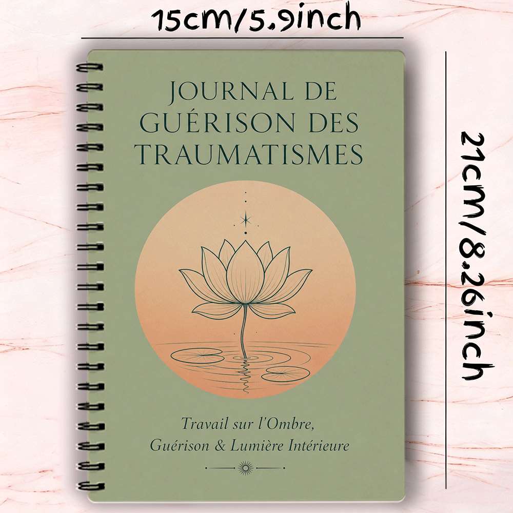 TEMU French-version Trauma And Mental Prompted Ner For Ptsd Recovery Relax Relax Inspirational Self Care Gift Daily Reflection Diary Your Page Set
