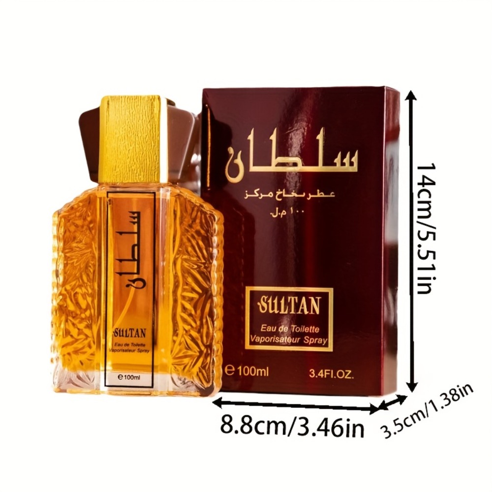 Men's Woody Floral Fragrance, 100ml + 3ml Bottles, Long-Lasting Scent