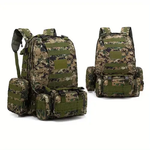 Men S 55L Large Capacity Backpack - Durable, Multi-Compartment Hiking & Camping Bag with Adjustable Straps, Multiple Pockets, and Secure Closure for , Backpack for Travel, , Functional Design, Sturdy Construction
