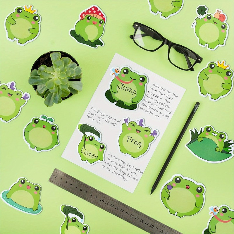 Snapklik.co : 600Pcs Frog Sticky Notes, Cute Cartoon Frog Self-Stick