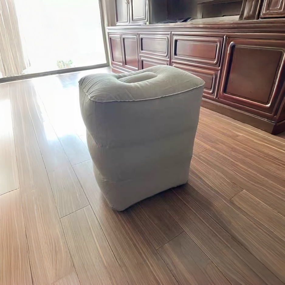 TEMU Poggiapiedi da Viaggio Gonfiabile 1 pz, Pouf Pieghevole e Portatile, Cuscino per Piedi da Ufficio per la Pressione, Pedana Gonfiabile per Piedi