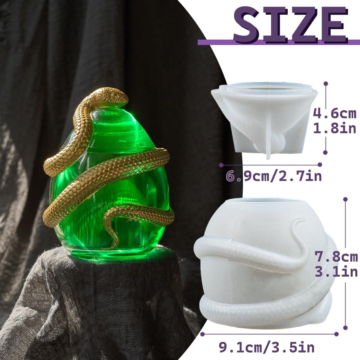 TEMU Resin Molds Silicone Easter Jar Resin Egg Shape With Lid 3d Vertical Animal Epoxy Resin Mold For Storage Box Candy Container Home Decoration