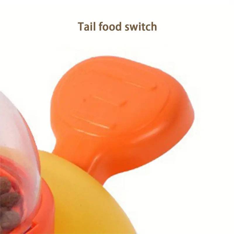 interactive slow feeder duck puzzle bowl for small to medium dogs anxiety boredom yellow with orange cap non electric pet enrichment toy interactive dog bowl duckthemed feeder pet bowl details 8