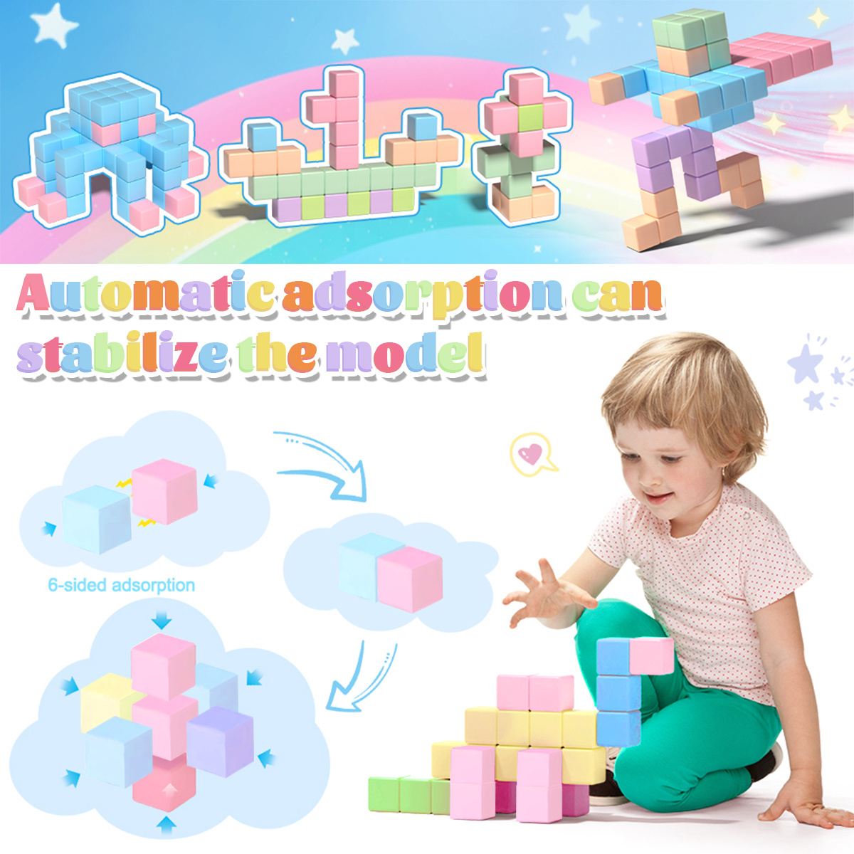 25pcs Magnetic Building Block Classroom Teaching Set