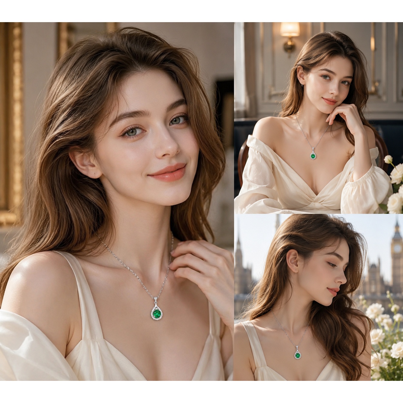 Women's Artistic Conception Pendant Necklace, Unique Gift