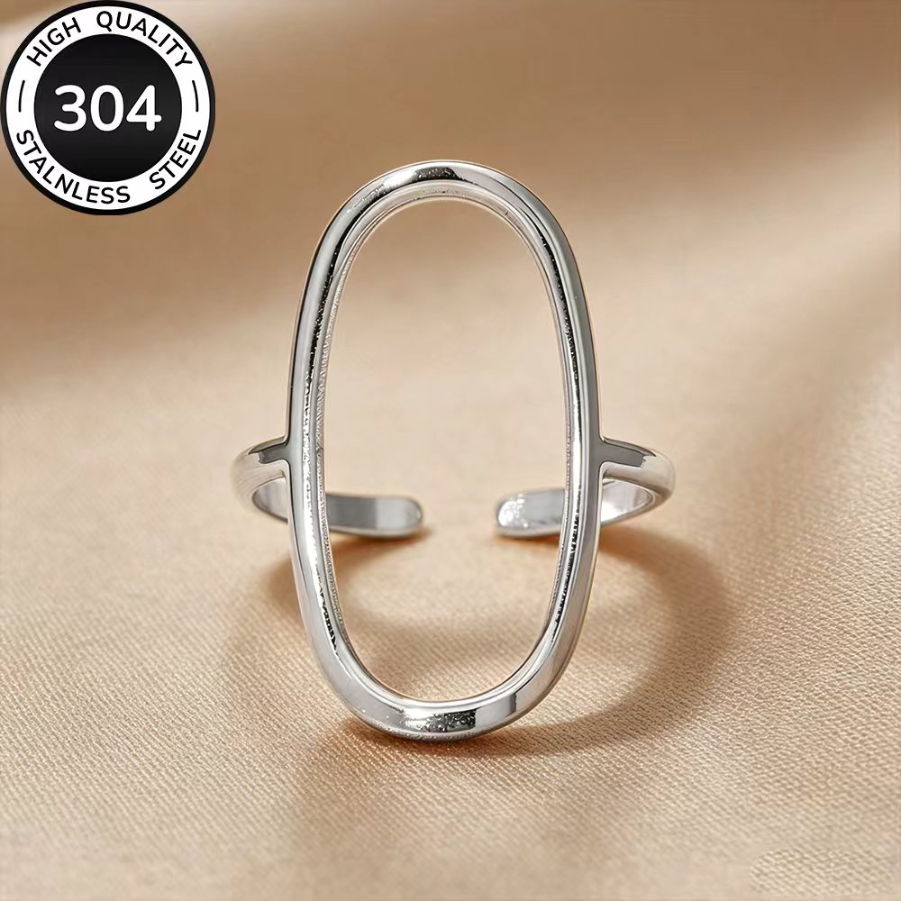Hypoallergenic Stainless Steel Open-Ring for Women