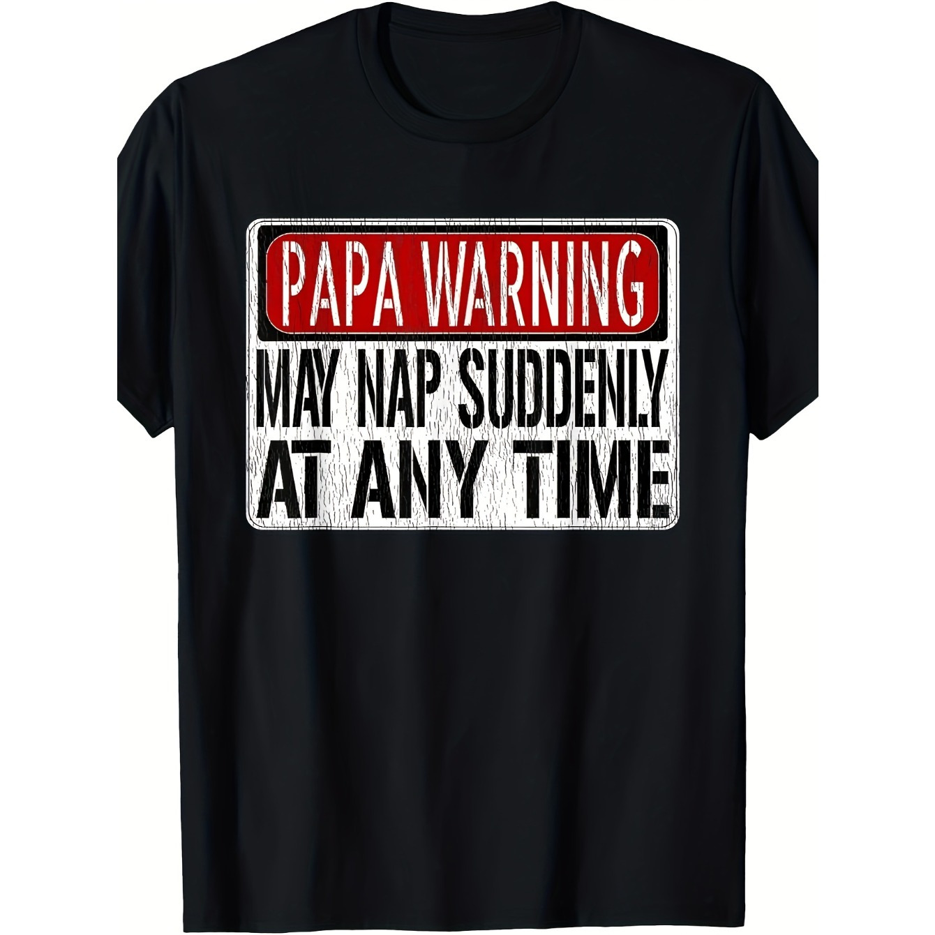 

Men's Funny Dad Warning Signs - Anytime You Can Take A Nap Short Sleeve T-shirt