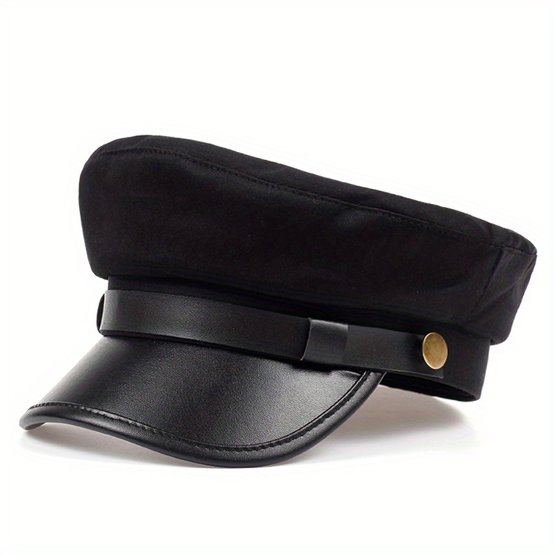 TEMU Basco da donna 1 pezzo, , blu navy, cappello casual da esterno, per uscite autunnali/invernali, viaggi e feste in spiaggia