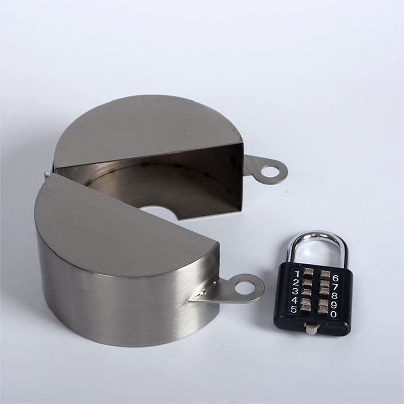 1pc Household Outdoor Lock Cover Gate Valve Locking Device Protective Cover Wall-mounted Cover