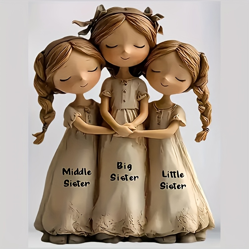 TEMU - Glossy Self-adhesive Vinyl Stickers Girls' Room, Family Gifts- Cute Sister Decorations- Laptop, , Phone, Truck, Window, Cup Stickers- Easy To Apply, No Residue, Gifts Brothers And,