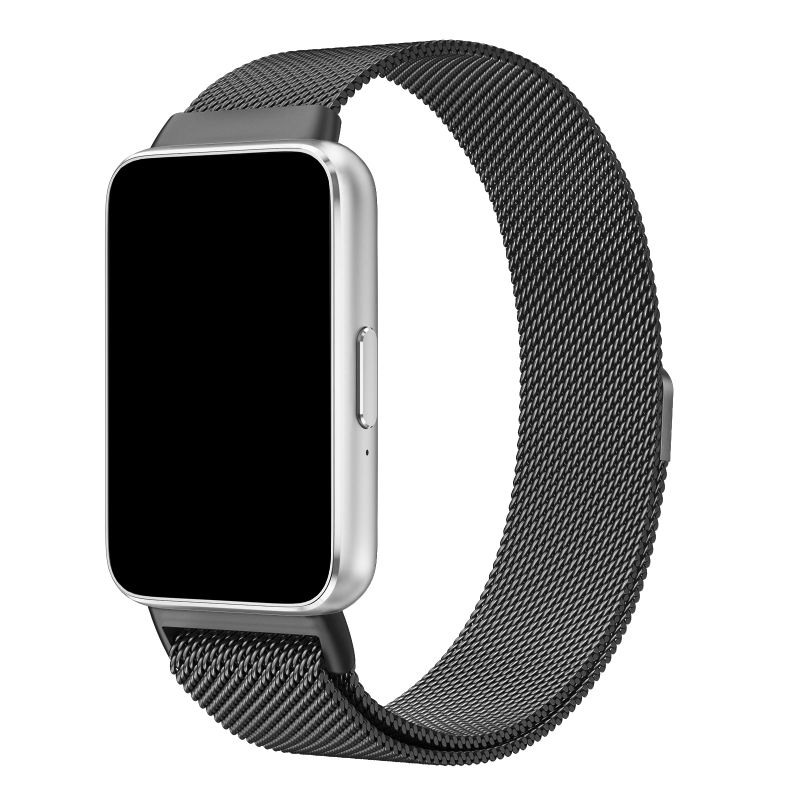 Image of Milanese Metal Loop Strap For Galaxy Watch Fit 3 Band Women/men, Durable Milanese Stainless Steel Magnetic Bracelet Correa Wristband For 3 Smartwatch Accessories