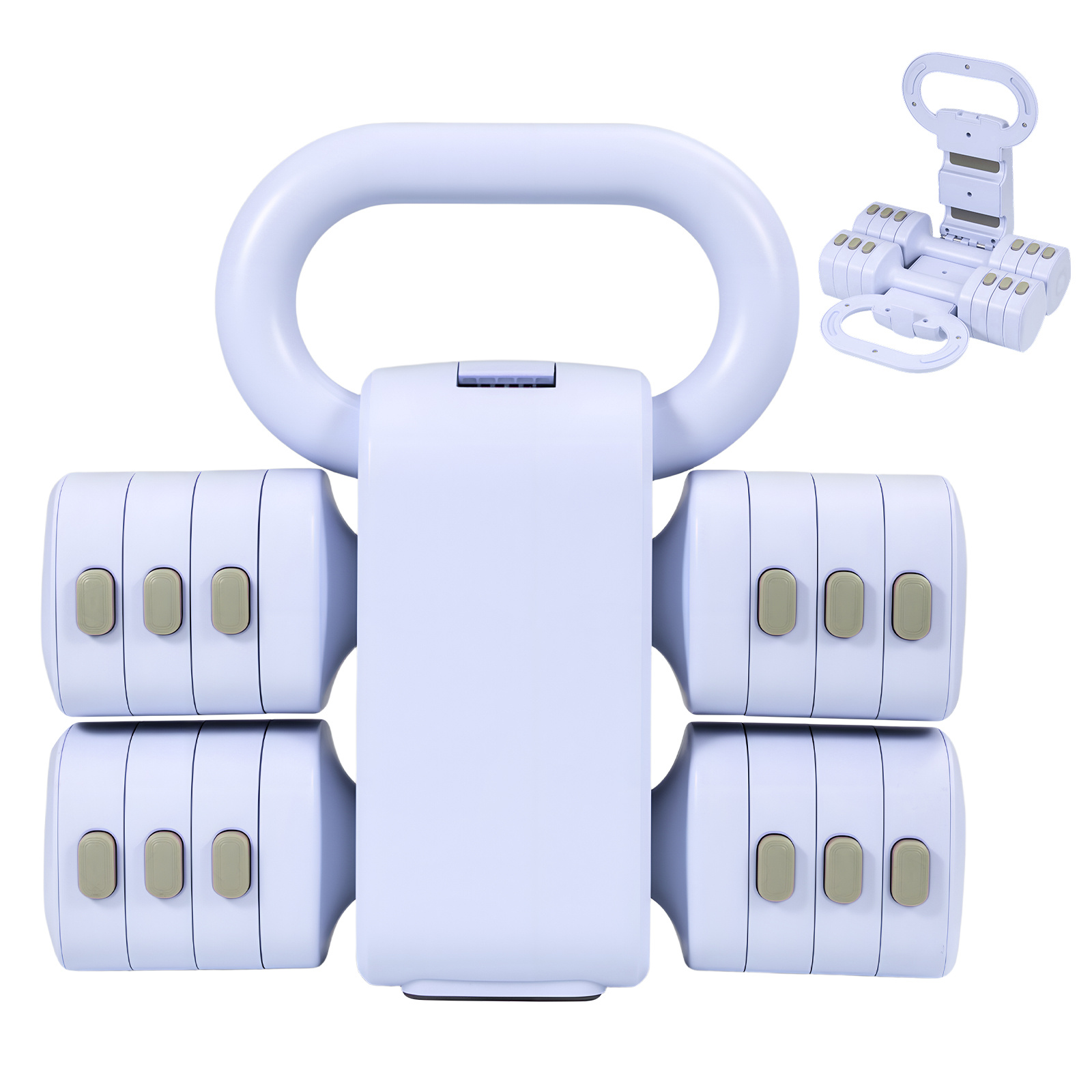 Image of Adjustable Kettlebell Set, Free Weights Dumbbell Set For Women 2-5kg Dumbbell Adjustable Weights Kettlebell (2-in-1) For Women At Home Gym