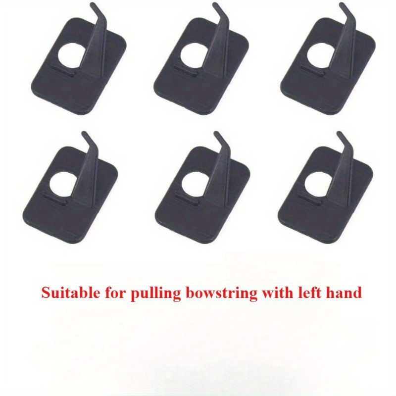 6pcs Adjustable Black Plastic Recurve Bow Arrow Rests